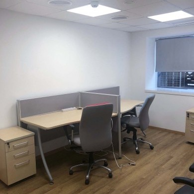 Rent office in the business center with an area of 324 sq m on the 1st semibasement floor